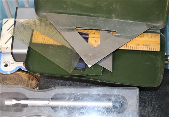 A collection of pens to include Cross gold plated pen and pencil and a Lamy pen